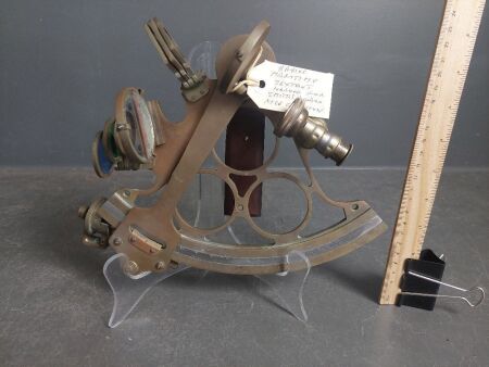 Brass Maritime Sextant Marked Smith & Son London