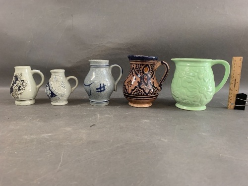 Collection of 5 Ceramic Jugs inc. German, Australian, Spanish