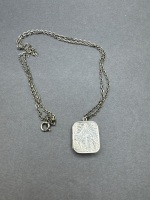 Hallmarket Birmingham 1916 Stirling Silver Opening Locket - 4