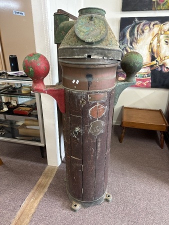 Antique Ships Binnacle -The Kelvite VC Compass- Maritime Compass Unit (no compass) - Brass plaque marked -Registered Kelvin Bottomley & Baird ltd - Glasgow London Bassingtoke