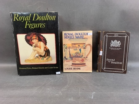 3 Vintage Books on Royal Doulton inc. Rare 1925 Salesman's Catalogue