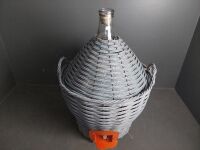 Large Encased Glass Demijohn with Bottom Tap - 3