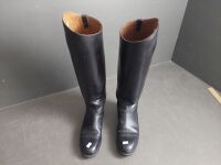 Pair of Leather Full Length Topy Riding Boots - 2