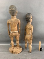 Pair of Vintage Carved PNG Fertility Figures - As Is - 2