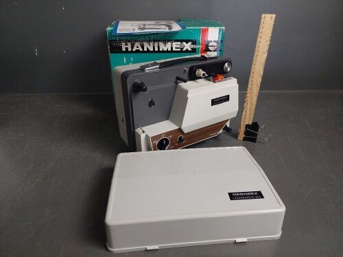 Hanimex Loadmatic 914 Dual Gauge Projector in Original Box