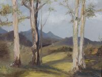 Gum Trees by Anna Smith 1967 Oil on Board - 3