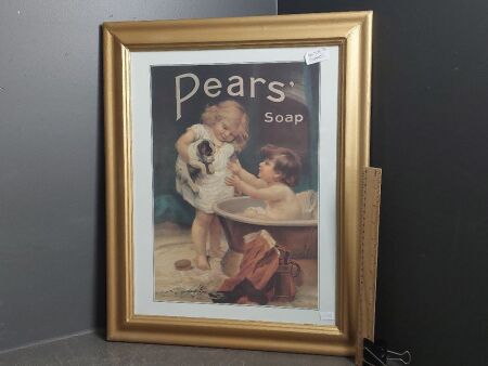 Pears Soap Advertising Poster