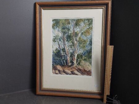 Australian Bush Water Colour by R Eaves