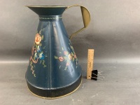 Large Vintage Australian 2 Gallon Oil Jug with Later Painted Decoration by Lindt - 3
