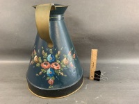 Large Vintage Australian 2 Gallon Oil Jug with Later Painted Decoration by Lindt - 4