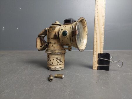 Vintage Powell and Hanmer Bicycle Carbide Lamp with 2 spare burners