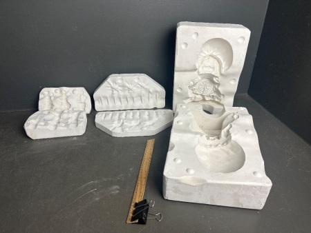 3 Plaster Molds