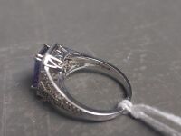 Silver Amethyst Ring - 925 - 2