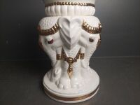 Porcelain Elephant Drum Table - 2