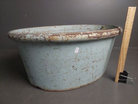 Large Antique Metal Tub