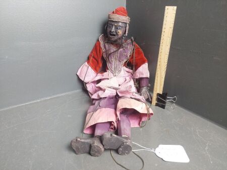 Vintage Burmese Wooden Puppet