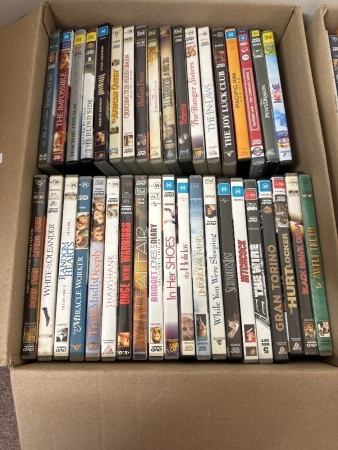 Box of Assorted DVDs