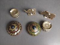 Selection of Various Paper Weights inc. Brass Elephant and Rhino - 2