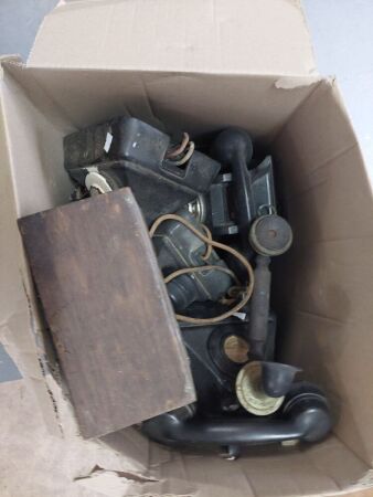 Large Lot of Antique Telephones