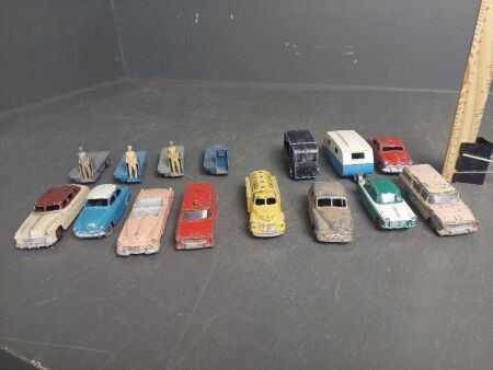 Assorted Dinky Diecast Model Cars and Trucks