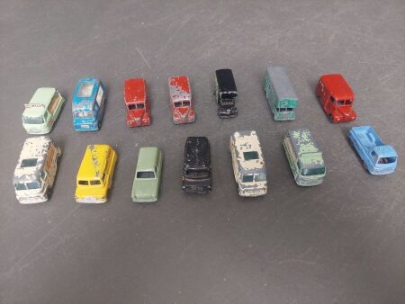 Assorted Vintage Lesney Die Cast Model Buses