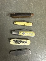 5 Assorted Pocket Knives