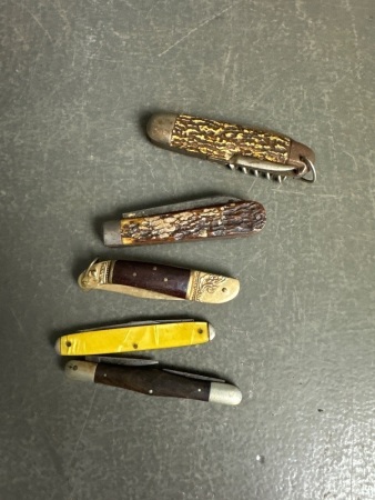 5 Assorted Pocket Knives