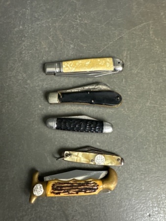 5 Assorted Pocket Knives