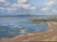 Original Wolfgang Lammle oil on canvas of Boreen Point - 2