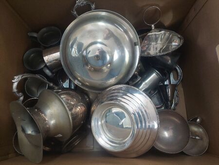 Large Lot of Mixed Metal Ware