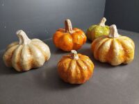 Four Large Paper Mache Pumpkins - 3