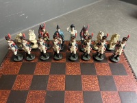 Battle of Waterloo Hand Painted Chess Set - 2