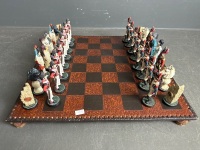 Battle of Waterloo Hand Painted Chess Set - 4