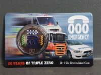 Highly Collectable 000 Emergency Service 50c 50 Years of Service 2011 Uncirculated Coin