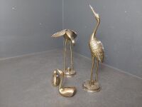 4 Brass Ornamental Birds - 3