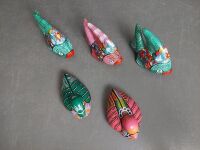 Colourful Hand Painted Ceramic Fish & Ducks - 2