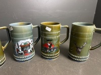 6 Wade Irish Porcelain Beer Mugs - 3