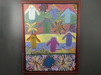 Original Aboriginal Painting by Angelina Ngale (Pwerle) Ahalpere Country titled Atham-areny Story valued at $2000