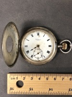 Sterling Silver Waltham USA Half Hunter Pocket Watch - As Is - 2