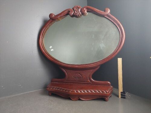 Ornate Cedar Wall Mirror