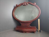 Ornate Cedar Wall Mirror