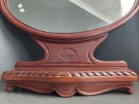 Ornate Cedar Wall Mirror - 2