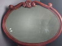 Ornate Cedar Wall Mirror - 3