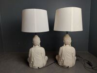 2 Modern Buddha Table Lamps - 4