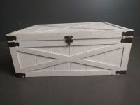 White Trunk Containing Doll House Furniture - 3