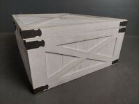 White Trunk Containing Doll House Furniture - 4