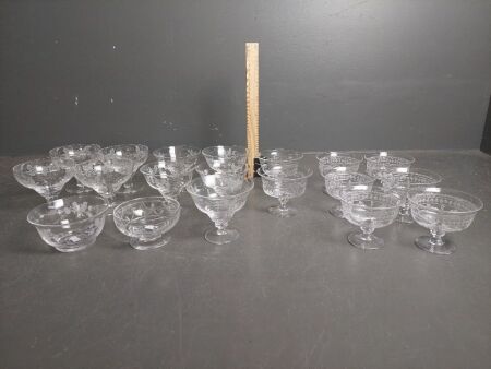 Assorted Stuart Crystal Dessert Bowls