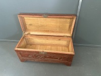 Carved Wooden Storage Chest Taiwan - 3