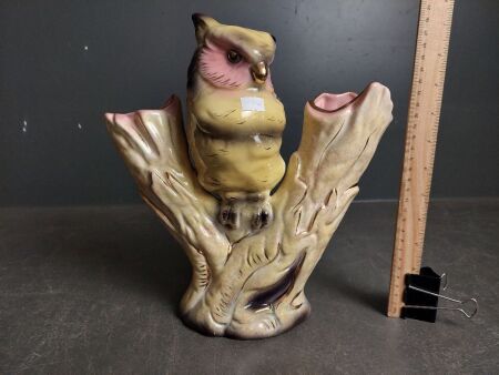 Vintage Kalmar Owl Vase