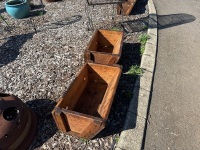 2 x 1960's Livestock Feeding Trough / Planter Box - 2